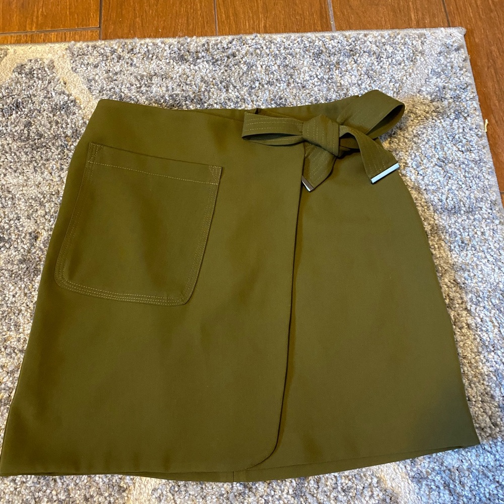 Olive green skirt